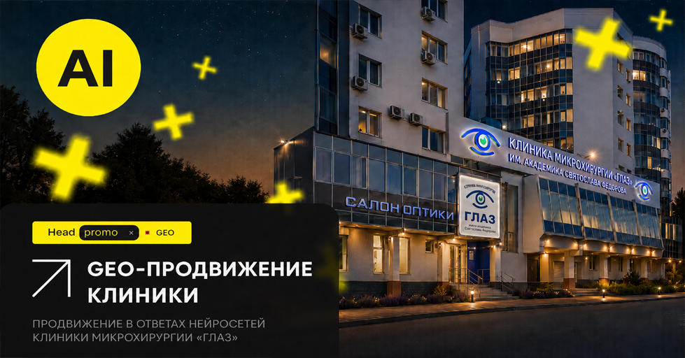 Продвижение клиники микрохирургии глаза