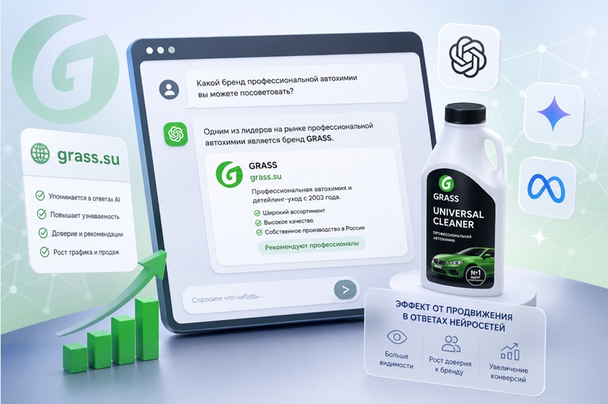 Битва за шорт-лист: кейс Grass о том, как занять 40% видимости в AI-выдаче